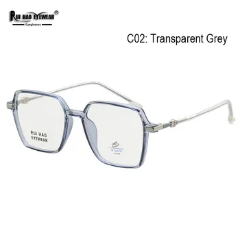 Очки с защитой от голубых лучей в ретро-квадратной оправе + 0,00 прочности Защитные очки Унисекс Rui Hao Eyewear 2737 3