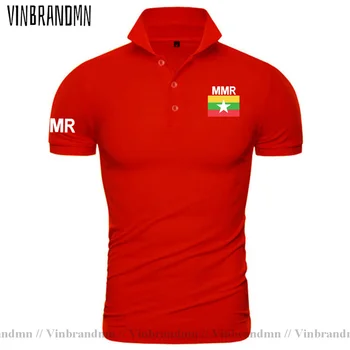 Мьянма Бирманские Рубашки Поло Myanma Мужские Рубашки Модных Брендов С Дизайном Флага Страны, Топы из 100% Хлопка, Одежда Национальной Команды MMR Burma 4