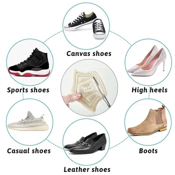 6шт Стельки Накладные Пяточные накладки для спортивной обуви Обезболивающие Противоизносные накладки для ног Регулируемый размер наклейки на спинку Подушки Вставки стельки 5