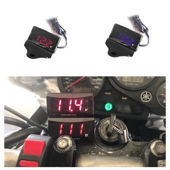 ZS MOTOS KOSO Светодиодный мини-измеритель напряжения мотоцикла с цифровым дисплеем, вольтметр, панель вольт-тестера для мотоциклов и транспортных средств постоянного тока 12 В 5