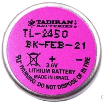 Литиевая батарея TADIRAN TL-2450 для системы контроля давления в шинах (TPMS) Батарея TL2450 3,6 В может заменить TL5186 TL-5186 5